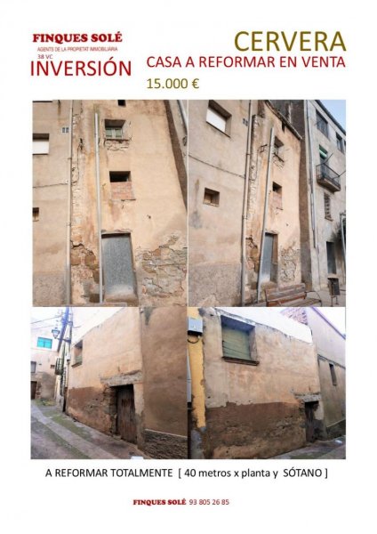 Foto Finca en Venta en Cervera, Lleida - € 15.000 - FIV10674 - BienesOnLine