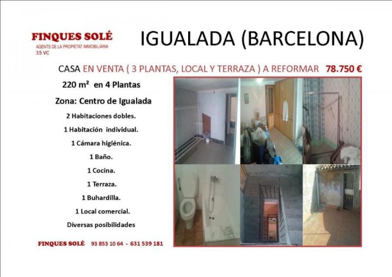 Foto Edificio en Venta en Centro, Igualada, Barcelona - € 78.750 - EDV10936 - BienesOnLine