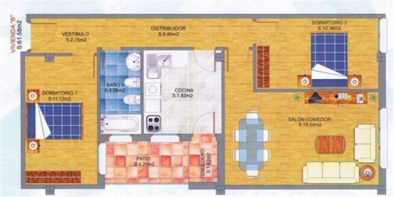 Foto Piso en Venta en CENTRO, Tomelloso, Ciudad Real - € 131.244 - PIV1094 - BienesOnLine